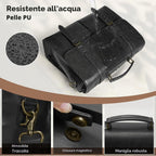 Borsa Porta PC Uomo 15,6" in Pelle PU Impermeabile – Stile Retrò