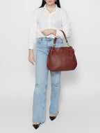 Borsa a Spalla Donna in Vera Pelle Artigianale 30x38x12 cm