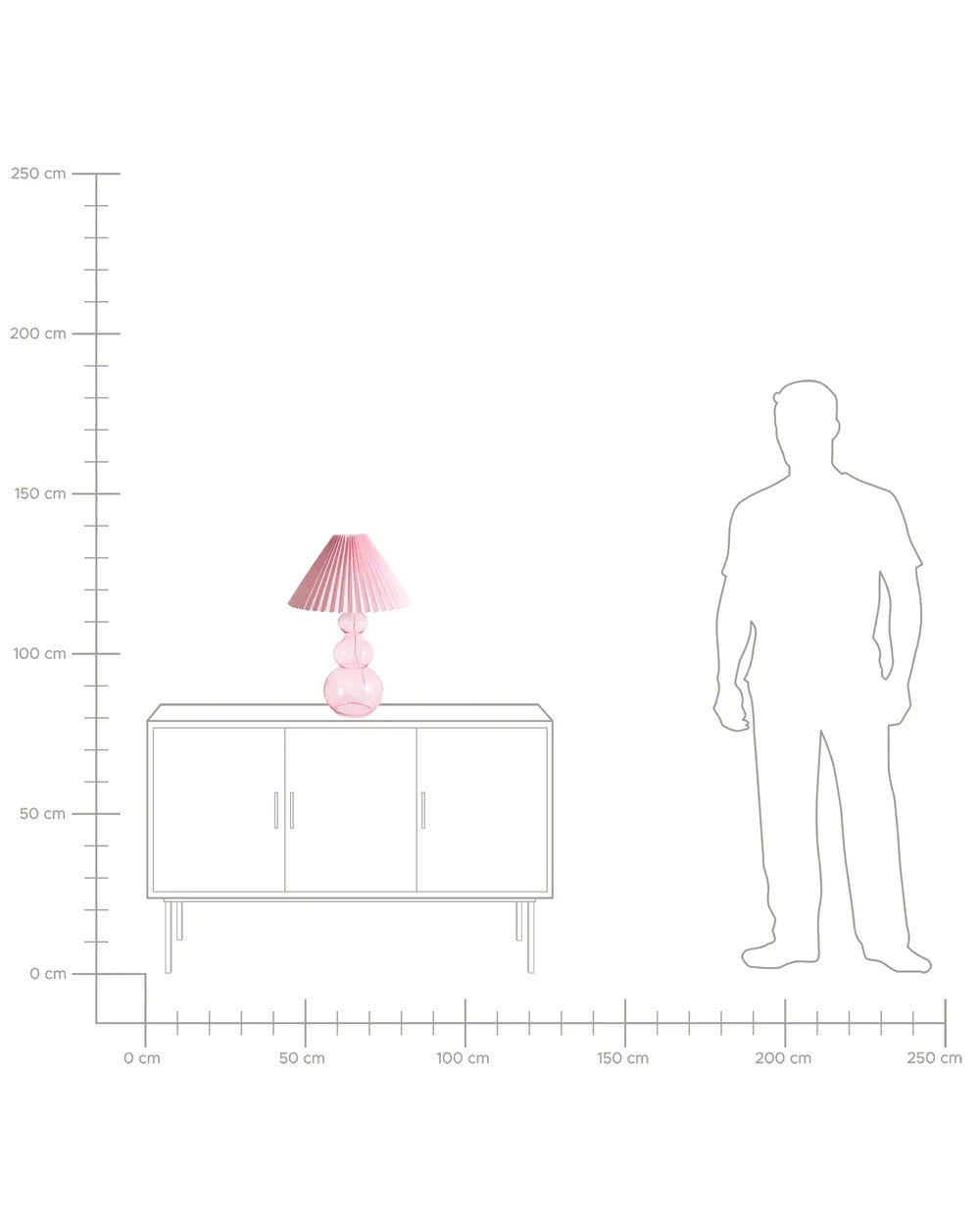 Lampe à poser Verre Rose