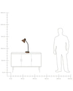 Lampe de bureau Bois de manguier Marron foncé