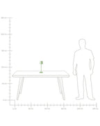 Lampe de table LED sans fil Métal Vert clair