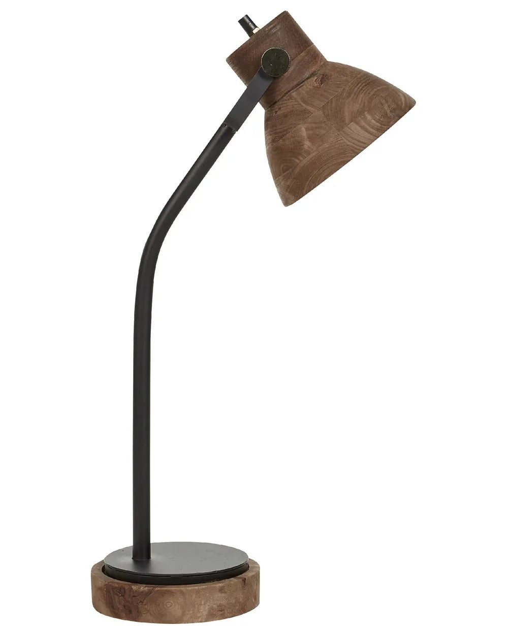 Lampe de bureau Bois de manguier Marron foncé