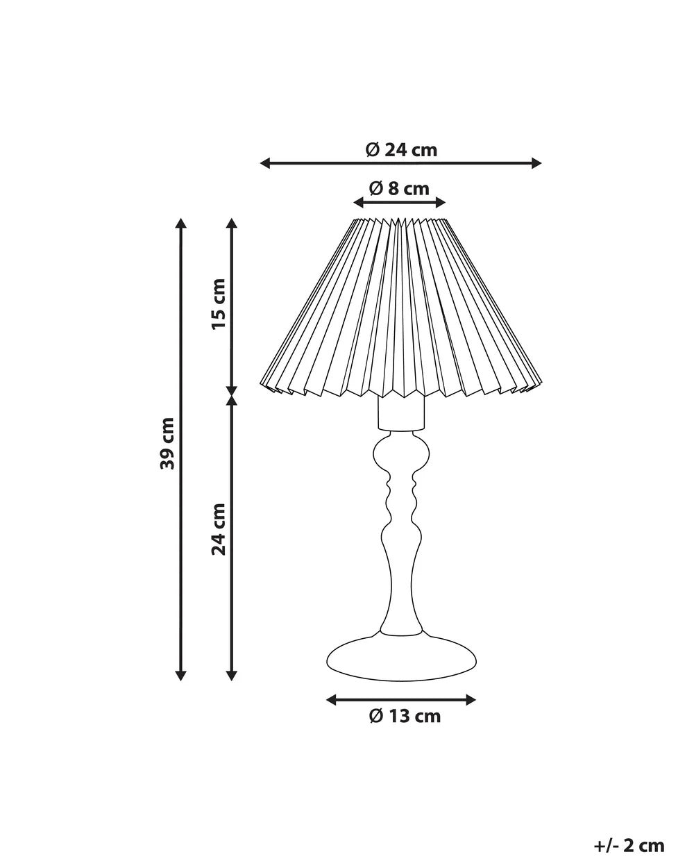 Lampe à poser Bois de chêne Marron clair/blanc