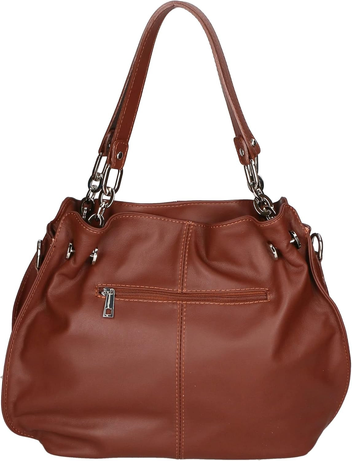 Borsa a Spalla Donna in Vera Pelle Artigianale 30x38x12 cm