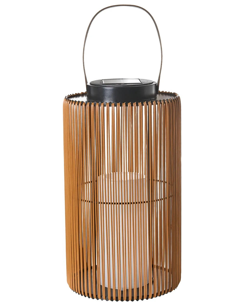 Lanterne à énergie solaire 53 cm Marron