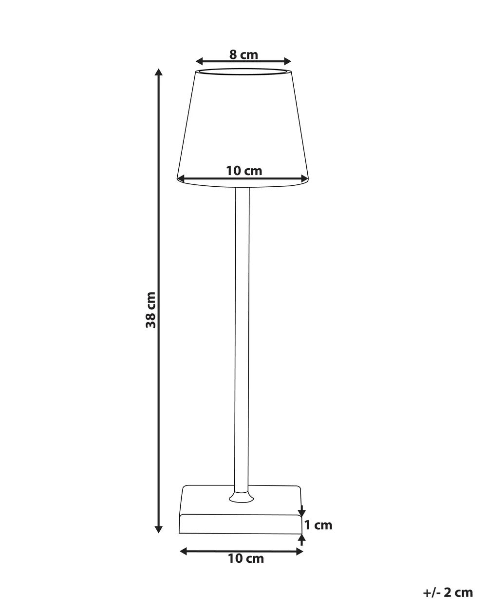 Lampe de table LED sans fil Métal Vert clair