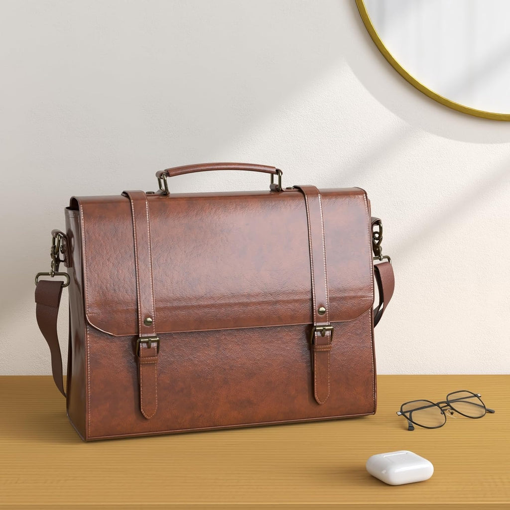 Borsa Porta PC Uomo Impermeabile 15,6" – Stile Vintage