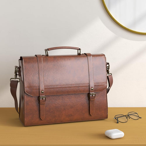 Borsa Porta PC Uomo Impermeabile 15,6" – Stile Vintage