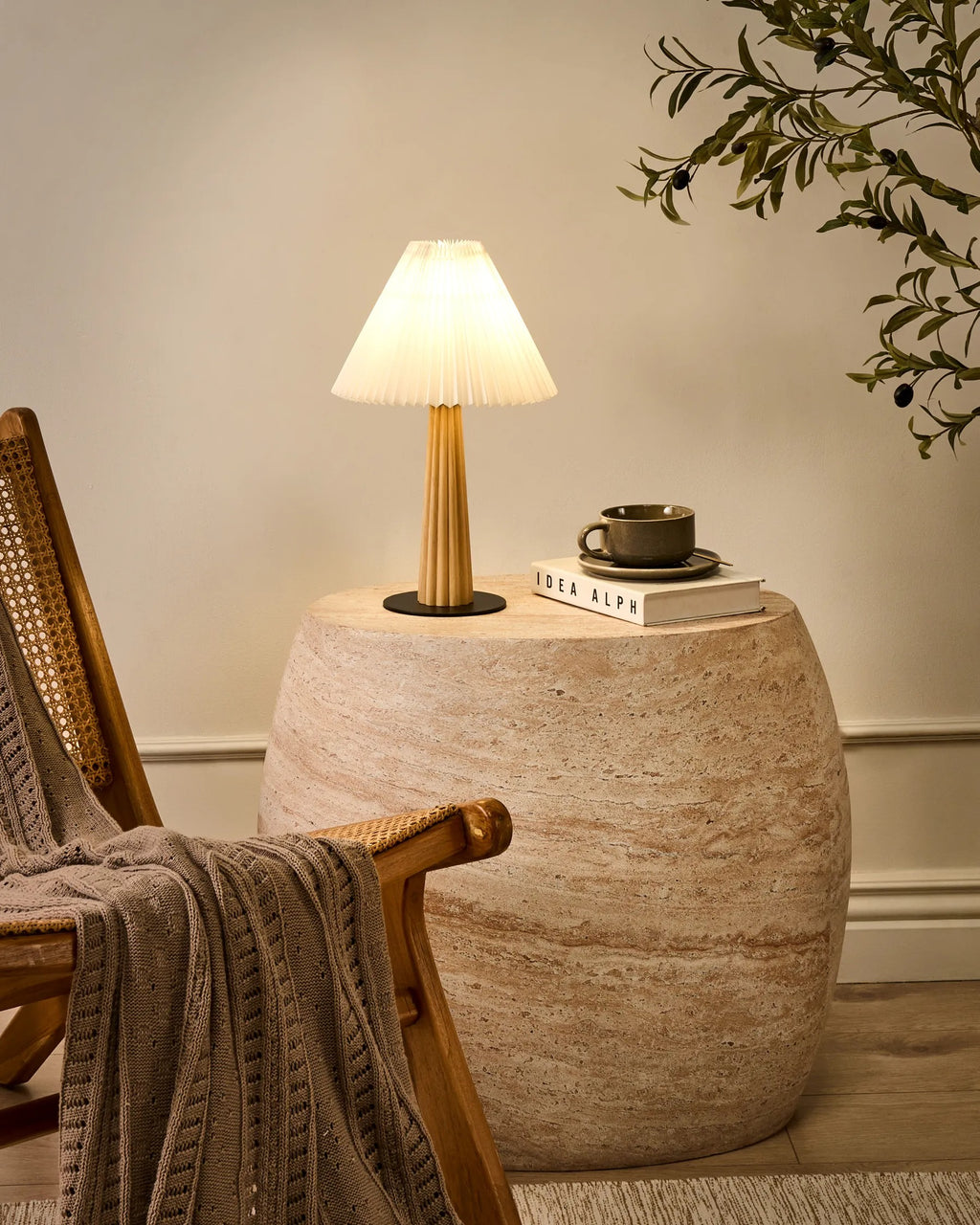 Lampe à poser Bois Naturel