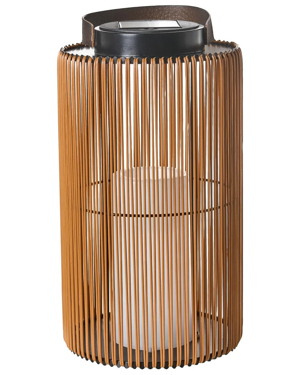 Lanterne à énergie solaire 53 cm Marron