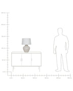 Lampe à poser Céramique Beige clair