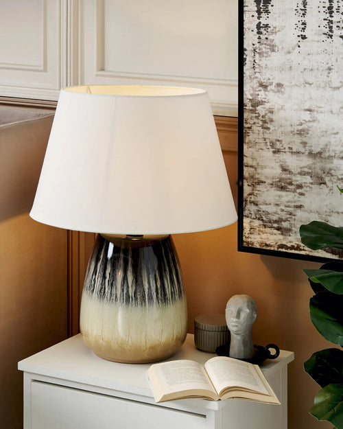 Lampe à poser Céramique Multicolore