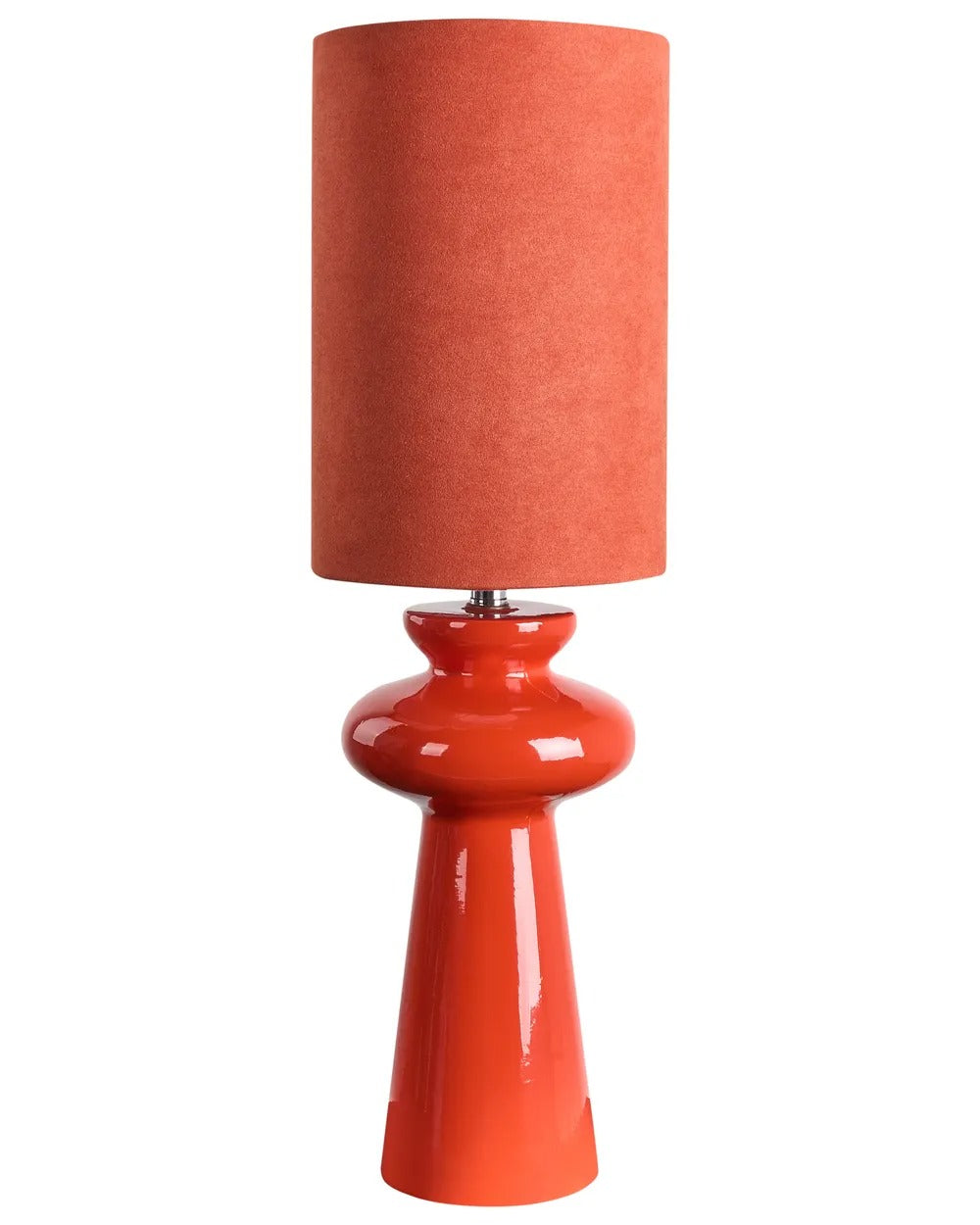 Lampe à poser Rouge/Vert olive