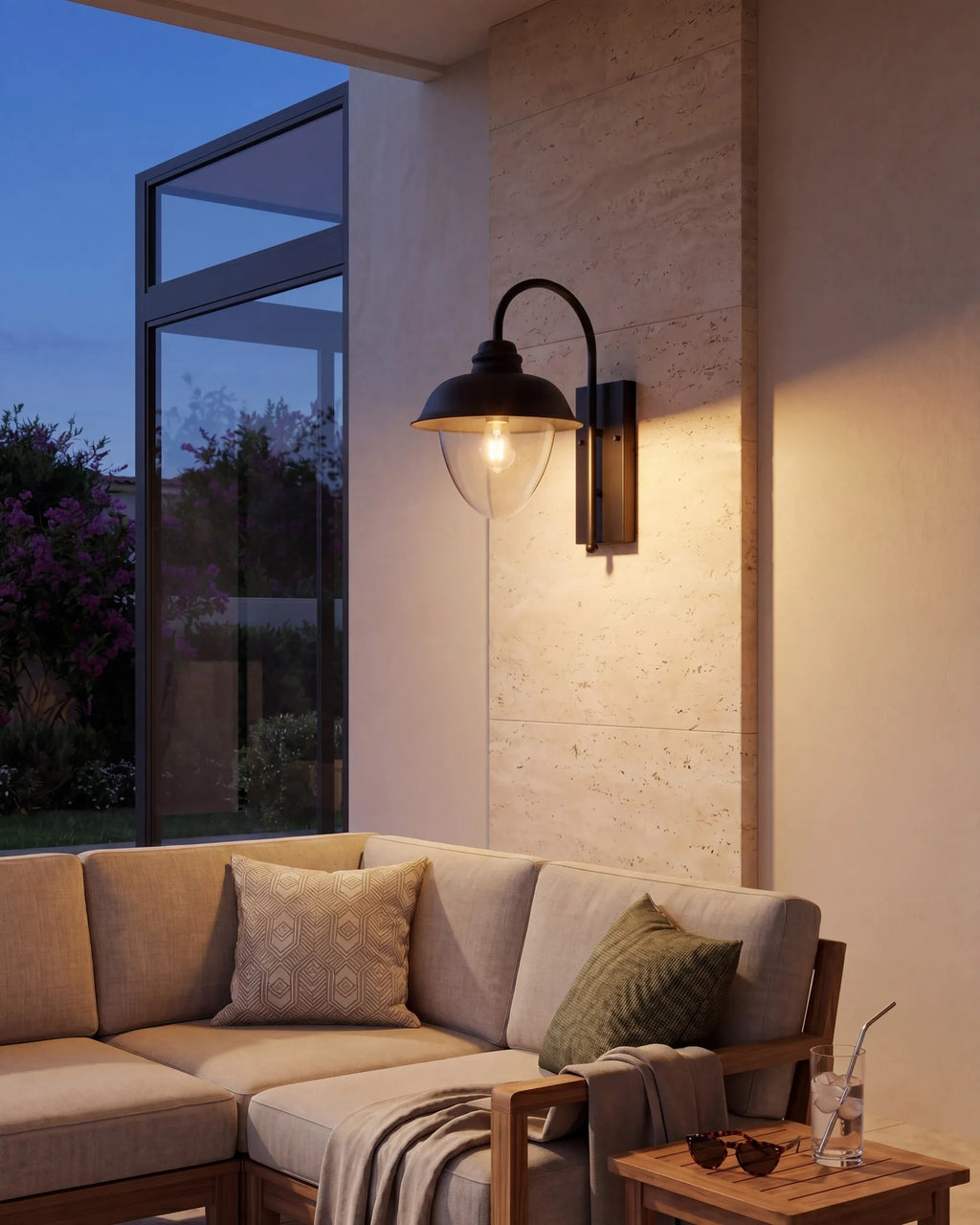 Lampe murale pour l'extérieur Noir