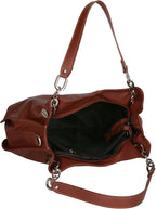 Borsa a Spalla Donna in Vera Pelle Artigianale 30x38x12 cm