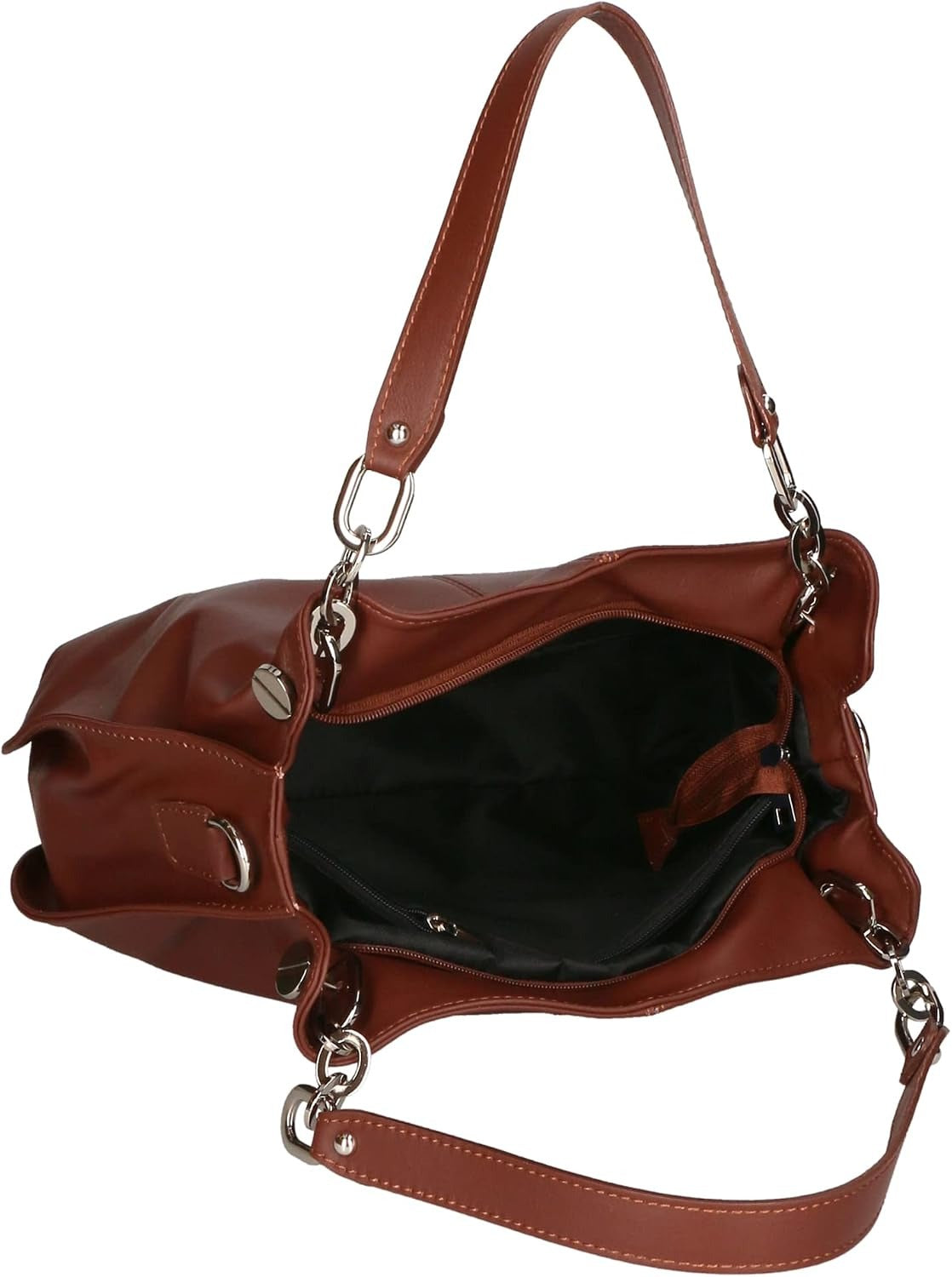 Borsa a Spalla Donna in Vera Pelle Artigianale 30x38x12 cm