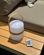 Lampe de table d'extérieur LED Avec télécommande Blanc