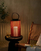 Lanterne à énergie solaire 53 cm Marron