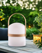 Lampe de table d'extérieur LED Avec télécommande Blanc