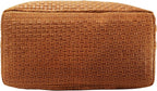 Borsa a Mano Donna in Pelle Stampa Intrecciata con Tracolla 34x29x18 cm
