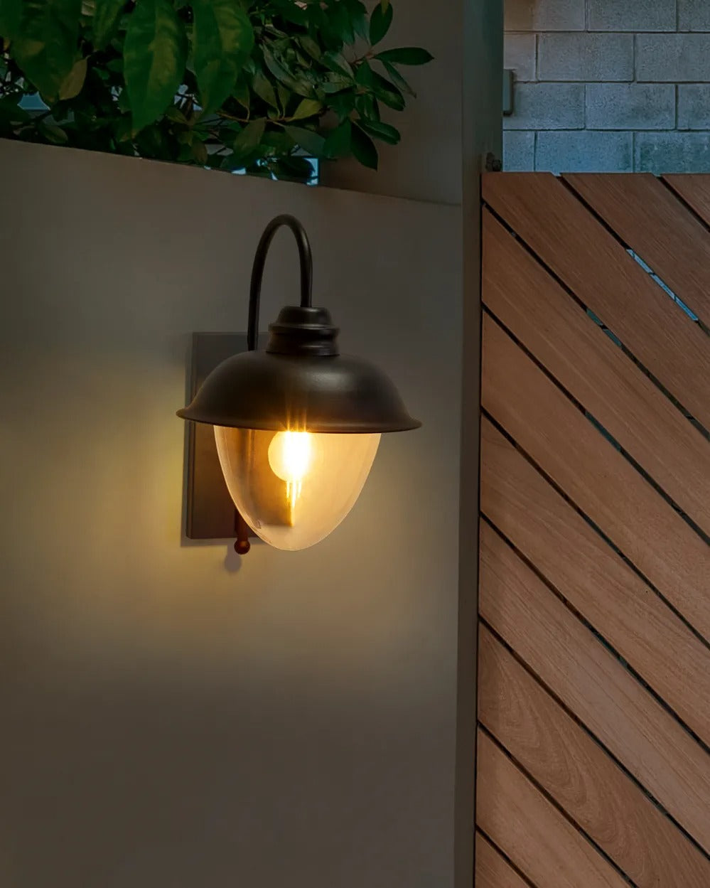 Lampe murale pour l'extérieur Noir