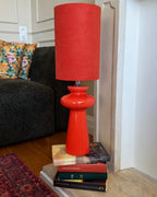 Lampe à poser Rouge/Vert olive