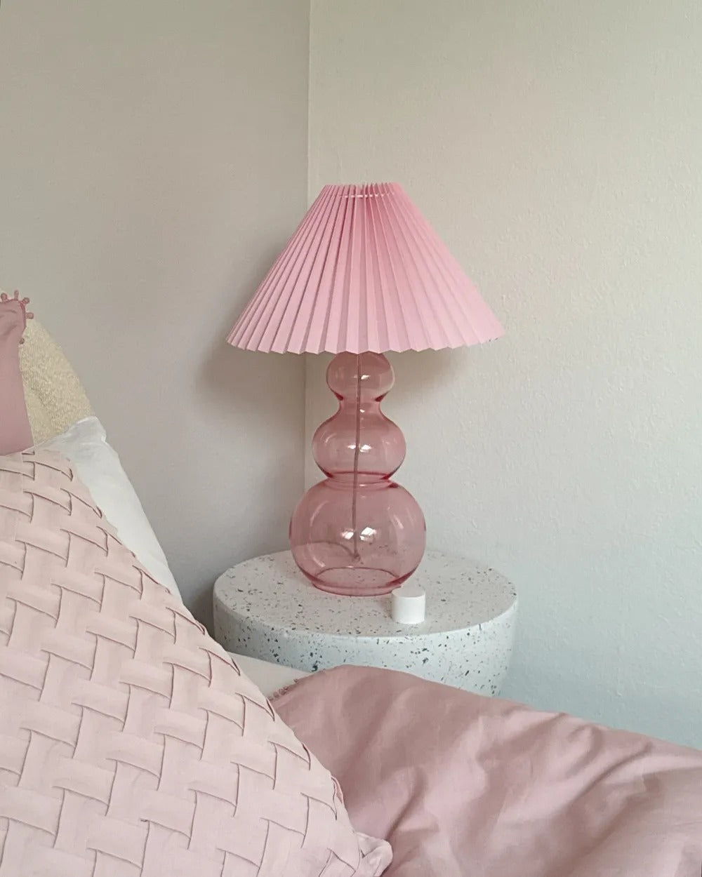 Lampe à poser Verre Rose
