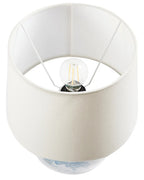 Lampe à poser Porcelaine Blanc/bleu