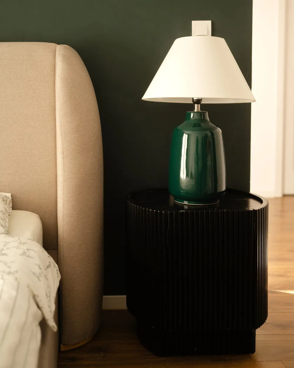 Lampe à poser Céramique Vert foncé