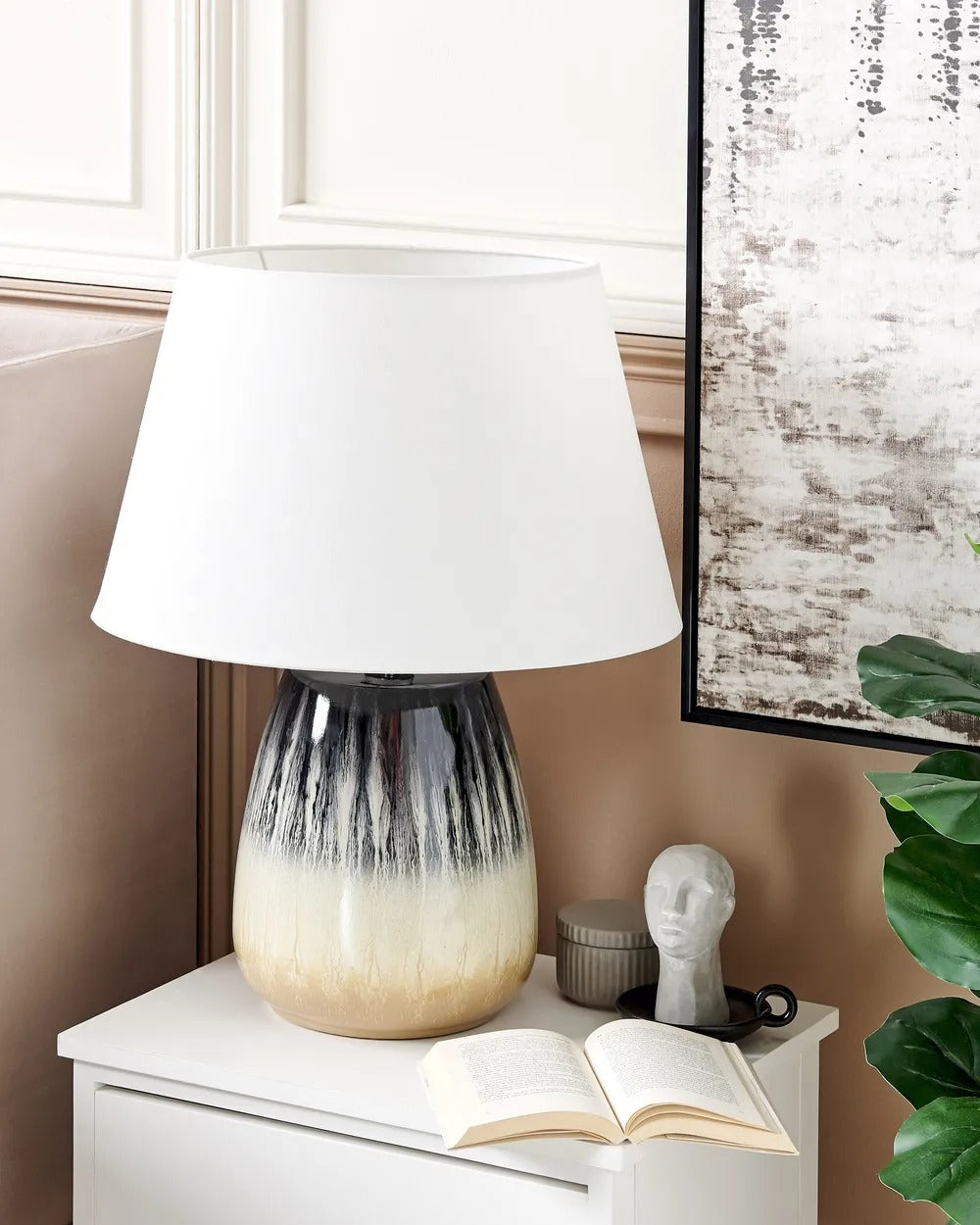 Lampe à poser Céramique Multicolore