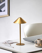 Lampe de table LED sans fil Avec variateur Métal Doré