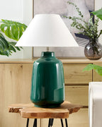 Lampe à poser Céramique Vert foncé