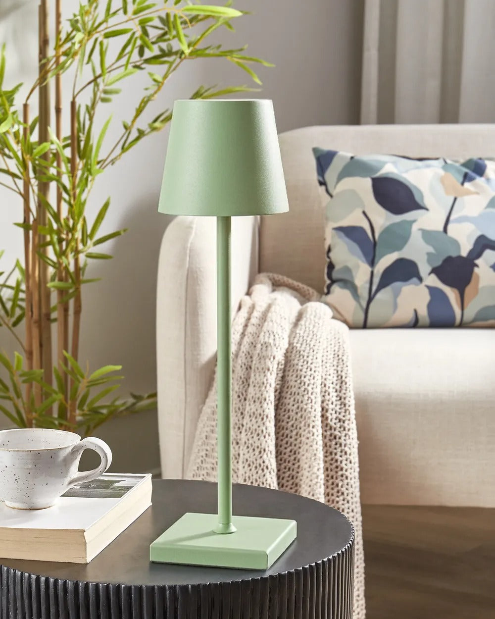 Lampe de table LED sans fil Métal Vert clair