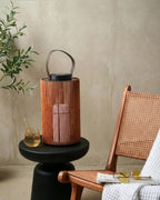 Lanterne à énergie solaire 53 cm Marron