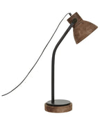 Lampe de bureau Bois de manguier Marron foncé