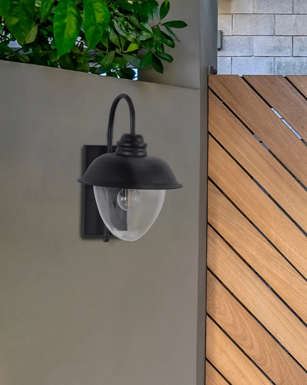 Lampe murale pour l'extérieur Noir