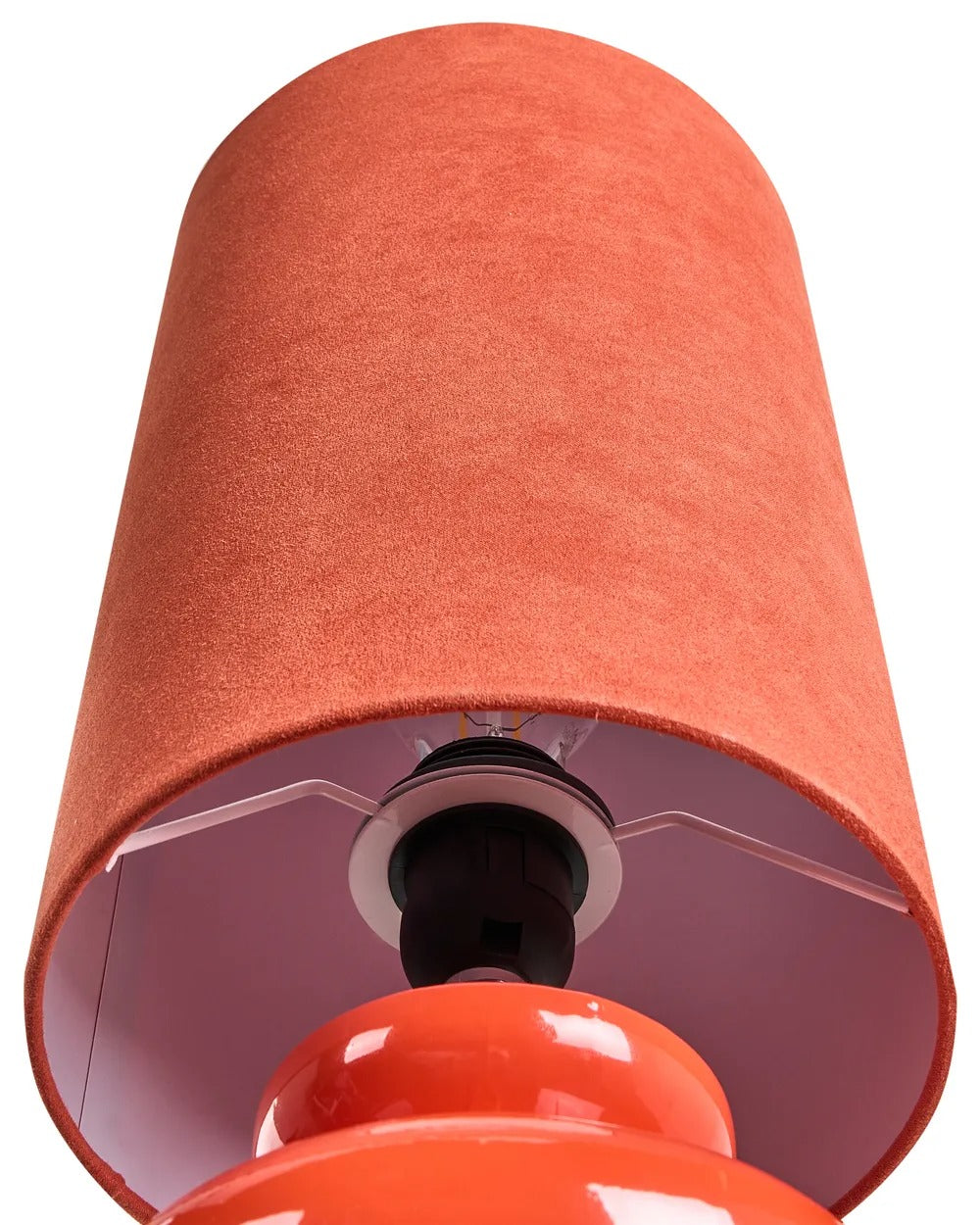 Lampe à poser Rouge/Vert olive