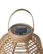 Lot de 2 lanternes à énergie solaire 30 cm Naturel