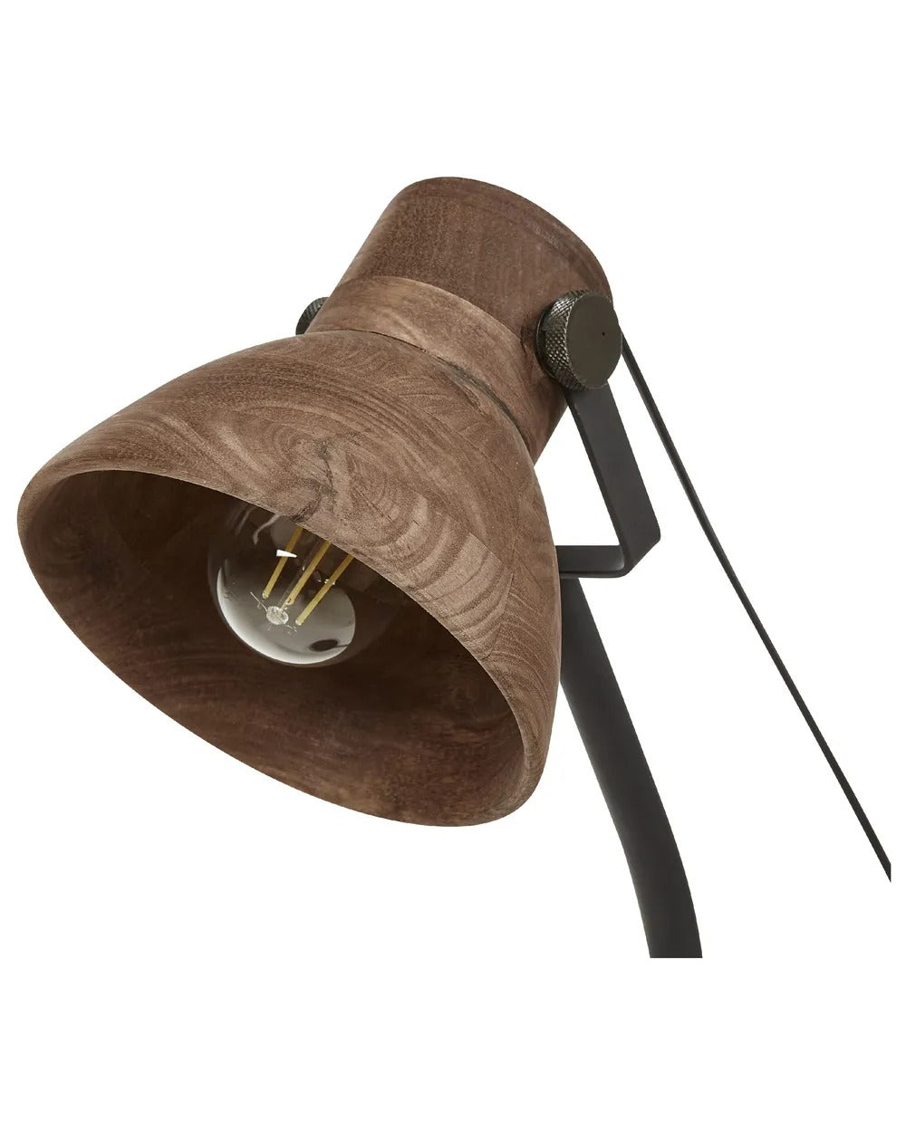 Lampe de bureau Bois de manguier Marron foncé