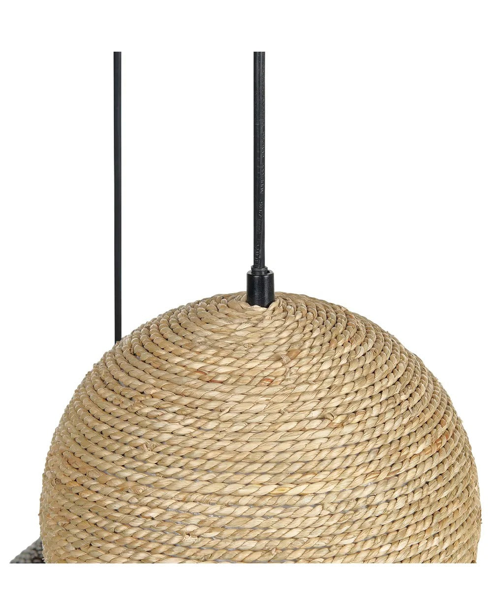 Lampe suspension Osier Naturel Blanc Marron