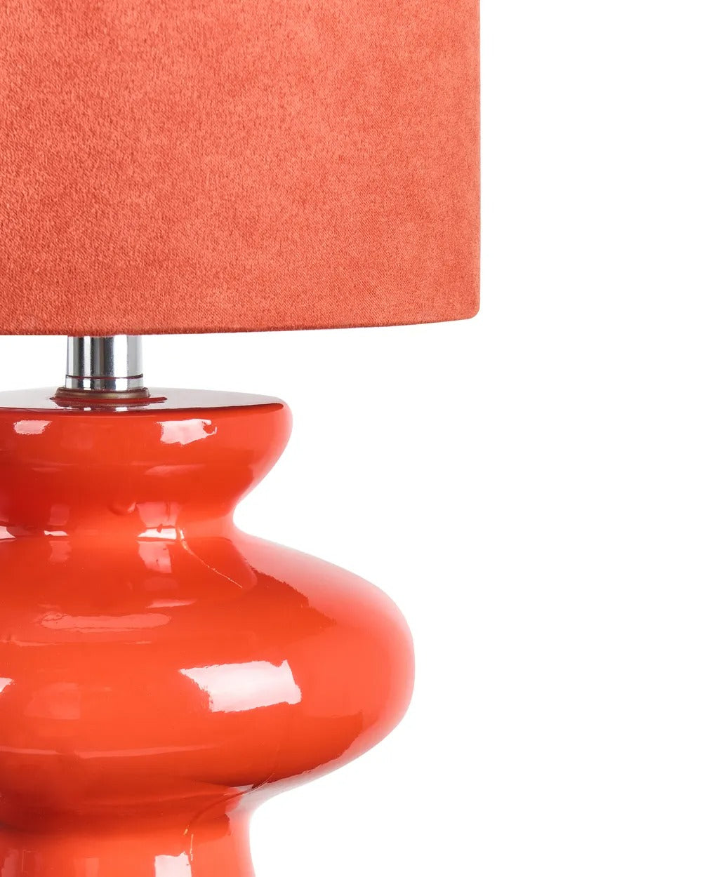 Lampe à poser Rouge/Vert olive