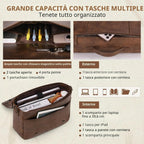 Borsa Messenger Uomo in Pelle PU 15.6" Impermeabile Vintage