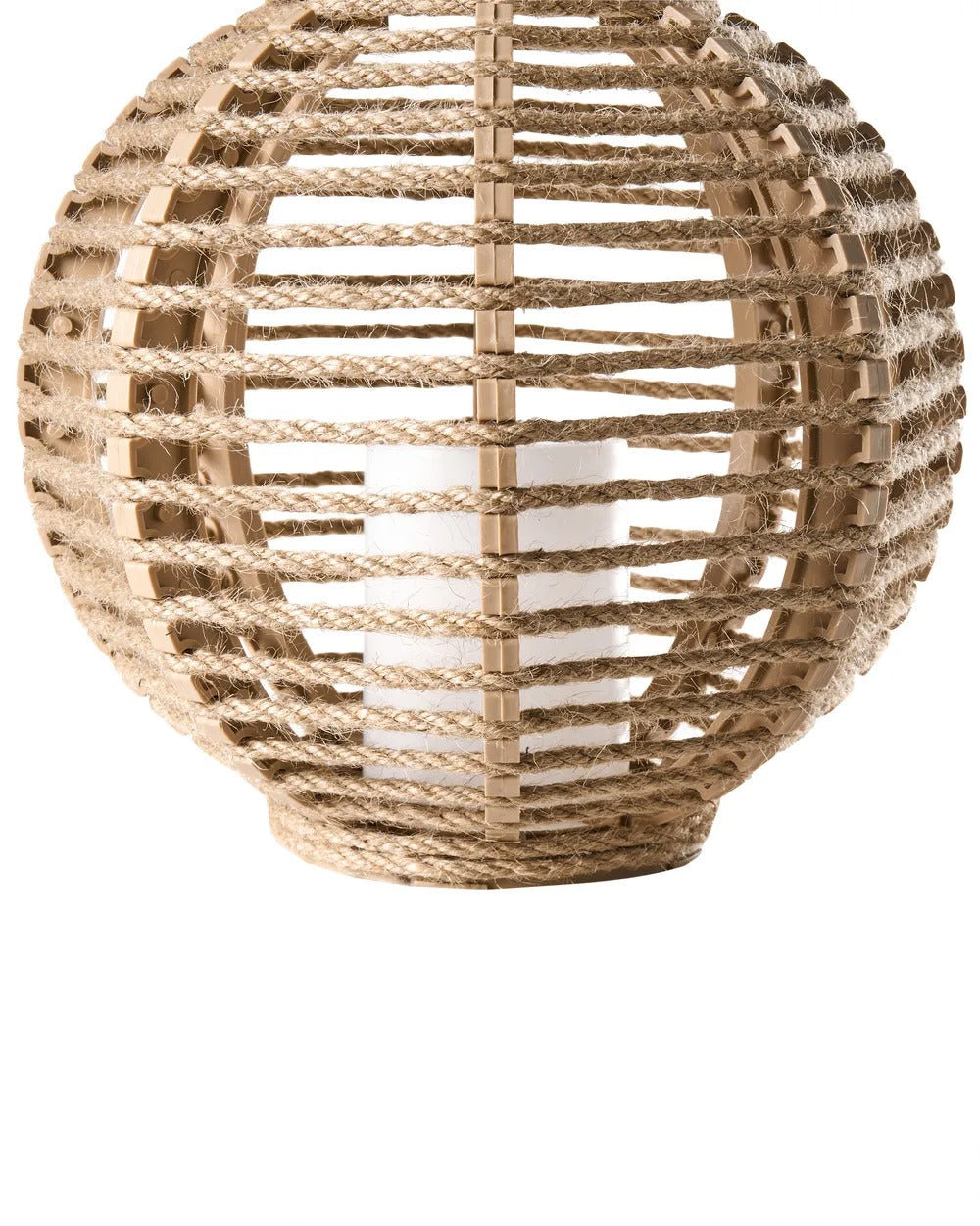 Lot de 2 lanternes à énergie solaire 30 cm Naturel