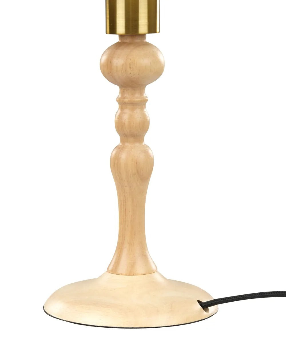 Lampe à poser Bois de chêne Marron clair/blanc