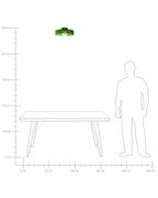 Plafonnier Verre Vert