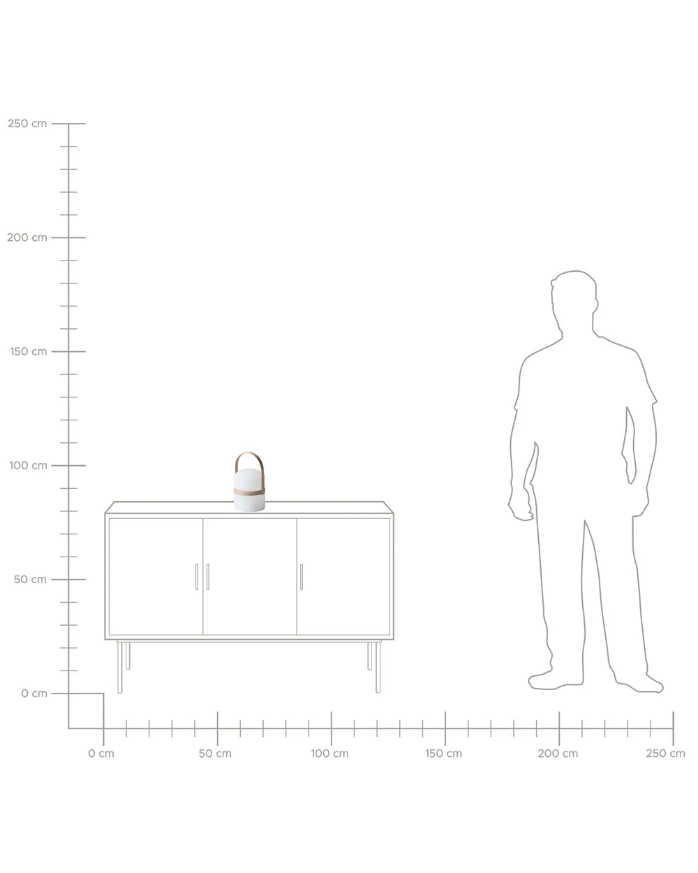 Lampe de table d'extérieur LED Avec télécommande Blanc